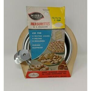 NEW Mirro Aluminum Company Vintage Measuring Cups Set Measurettes USA